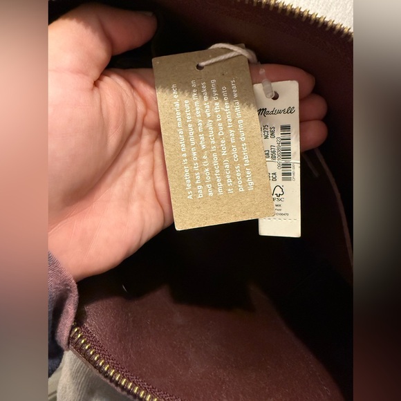 Madewell Burgundy Leather Shoulder Bag - Picture 6 of 8